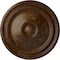 Ekena Millwork Reece Ceiling Medallion (Fits Canopies up to 2 3/8"), Hnd-Painted Root Beer Crackle, 12"OD x 1 3/4"P CM12RERBC - alternate 1